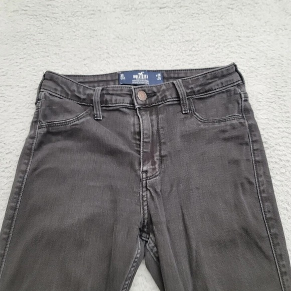 Hollister Jeans Womens 3S Black Leggings Mid Rise Casual Pockets City Hipster - Picture 2 of 11